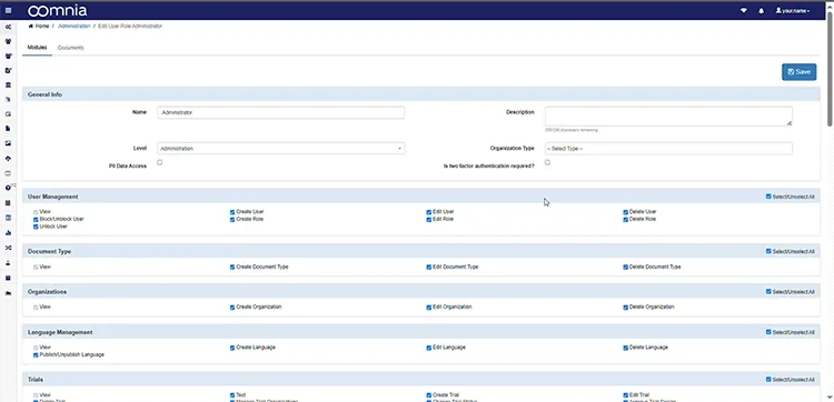 User Access Control - App preview