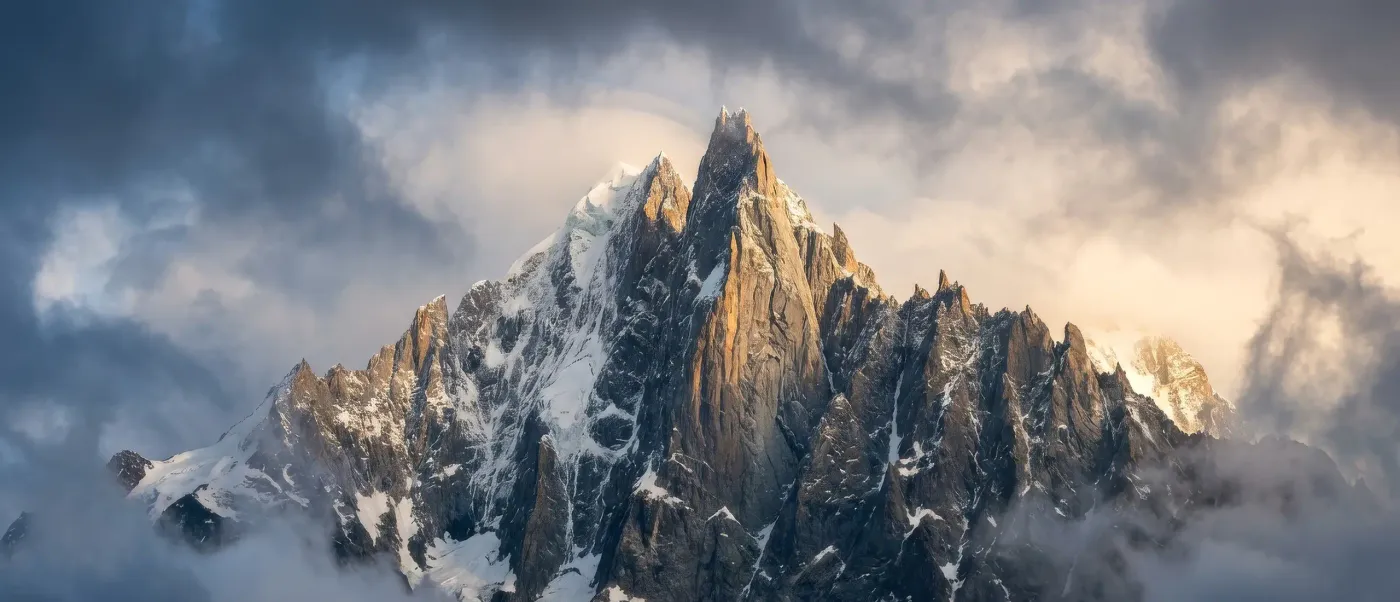 Mountain peak representing Swiss precision and excellence